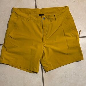 Men's The North Face Mustard Yellow Shorts